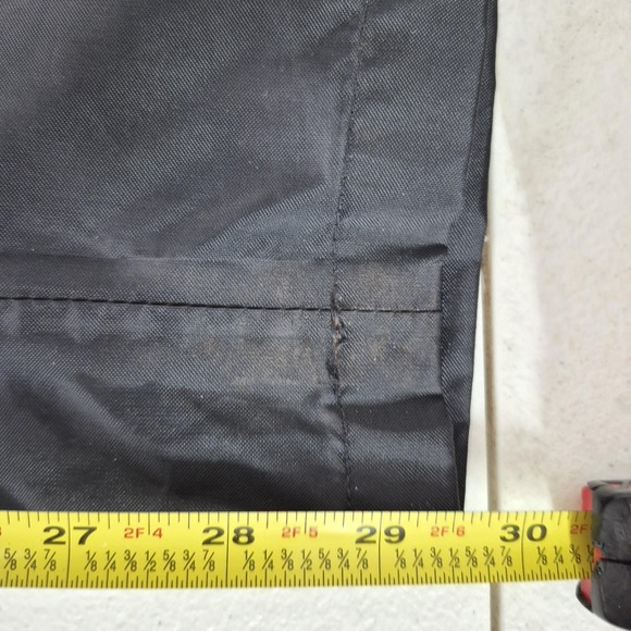 Vintage L.L.Bean Rain Pants Womens Medium Black Nylon Hiking Drawstring 90s - Picture 8 of 8